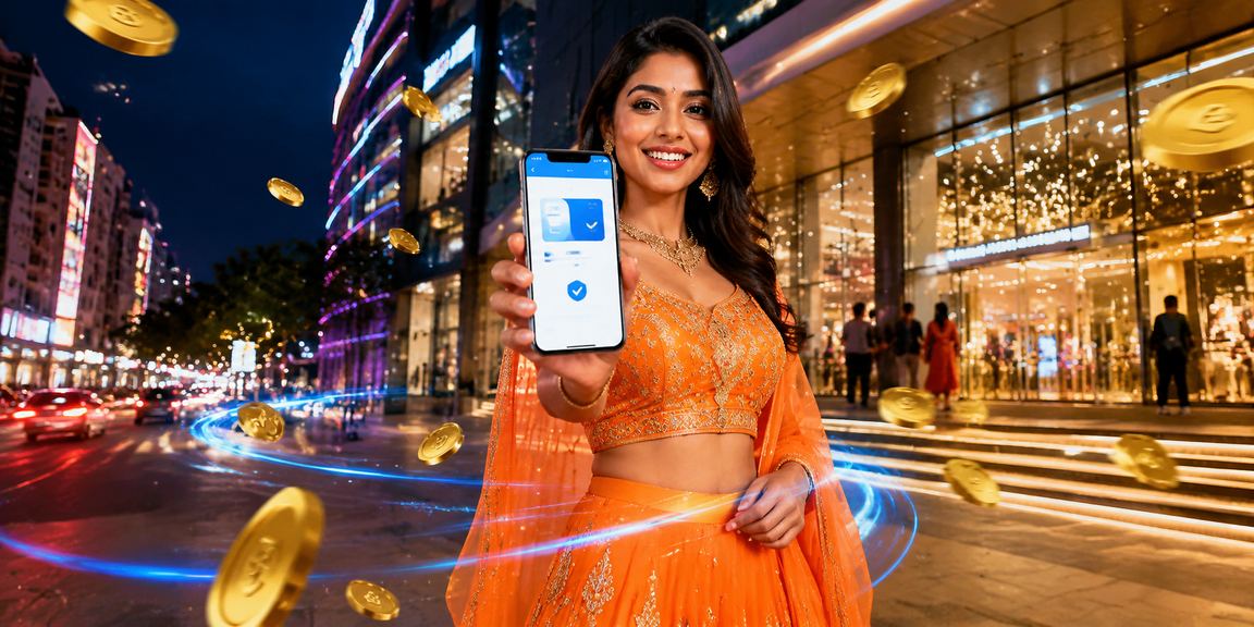 UPI payment method on mobile device for instant Indian deposits